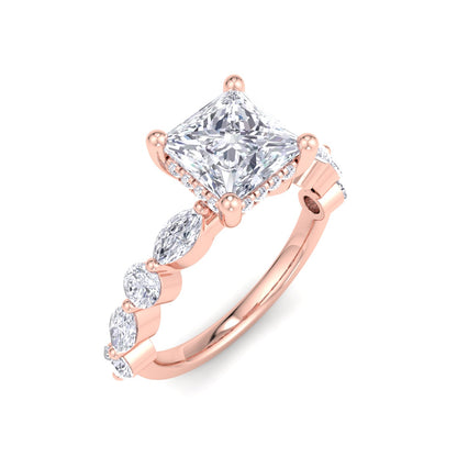Florence Plus Princess Diamond Ring