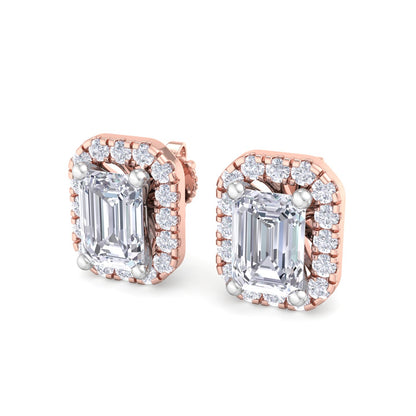 Detachable Emerald Solitaire Earrings