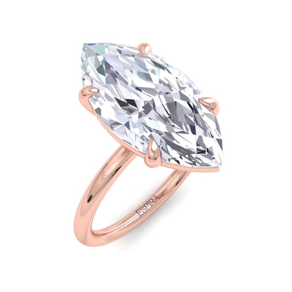 Bague Liberty en diamant marquise de 4 carats