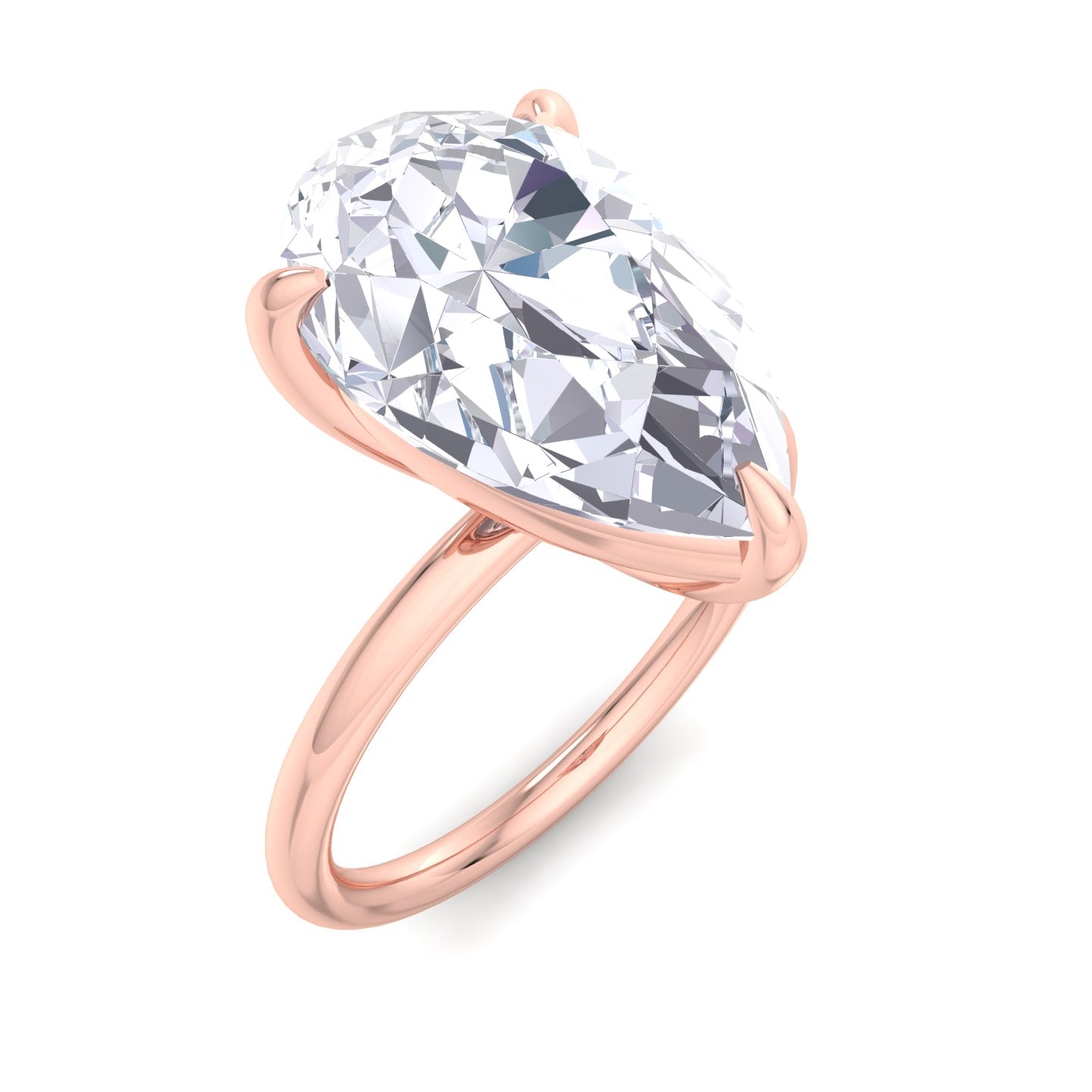 bague liberty en diamant poire 4 carats