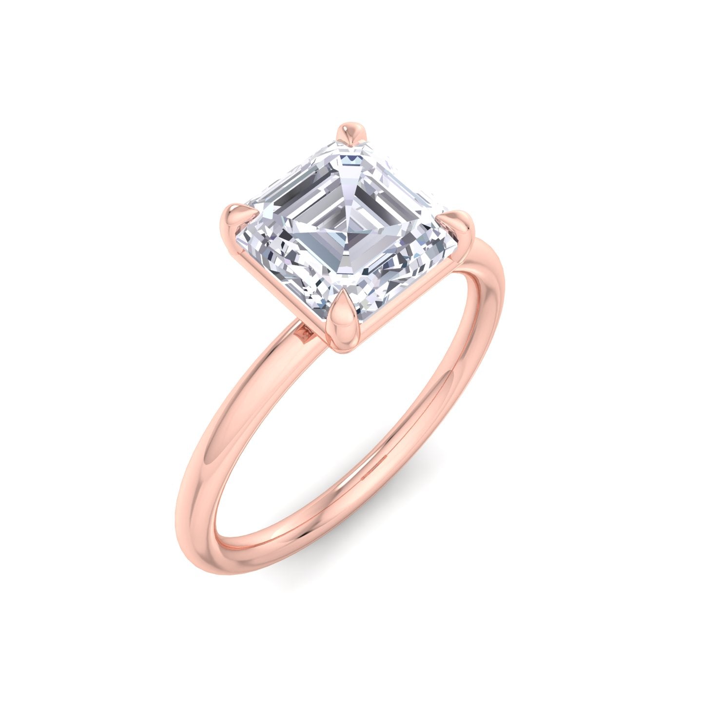 bague liberty avec diamant asscher de 2 carats