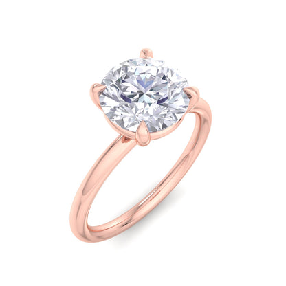 Bague Liberty avec diamant rond de 2 carats