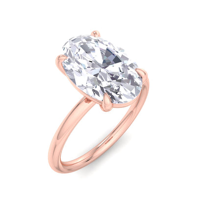 Bague Liberty avec diamant ovale de 3 carats