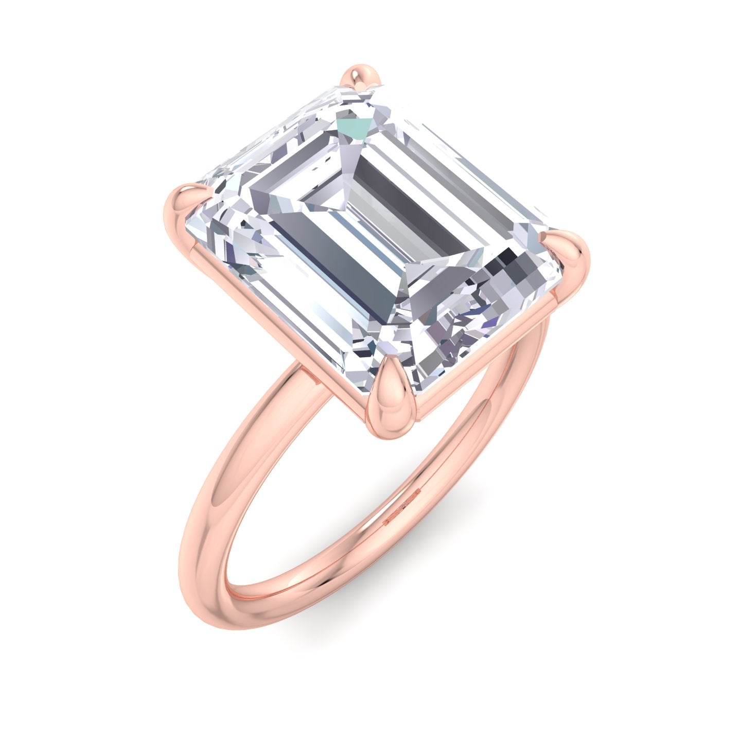 bague liberty avec diamant émeraude 4 carats