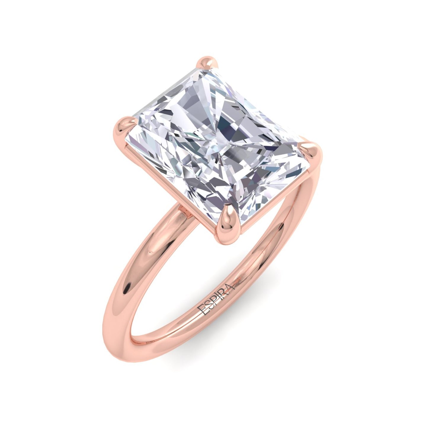 bague liberty avec diamant radiant de 3 carats