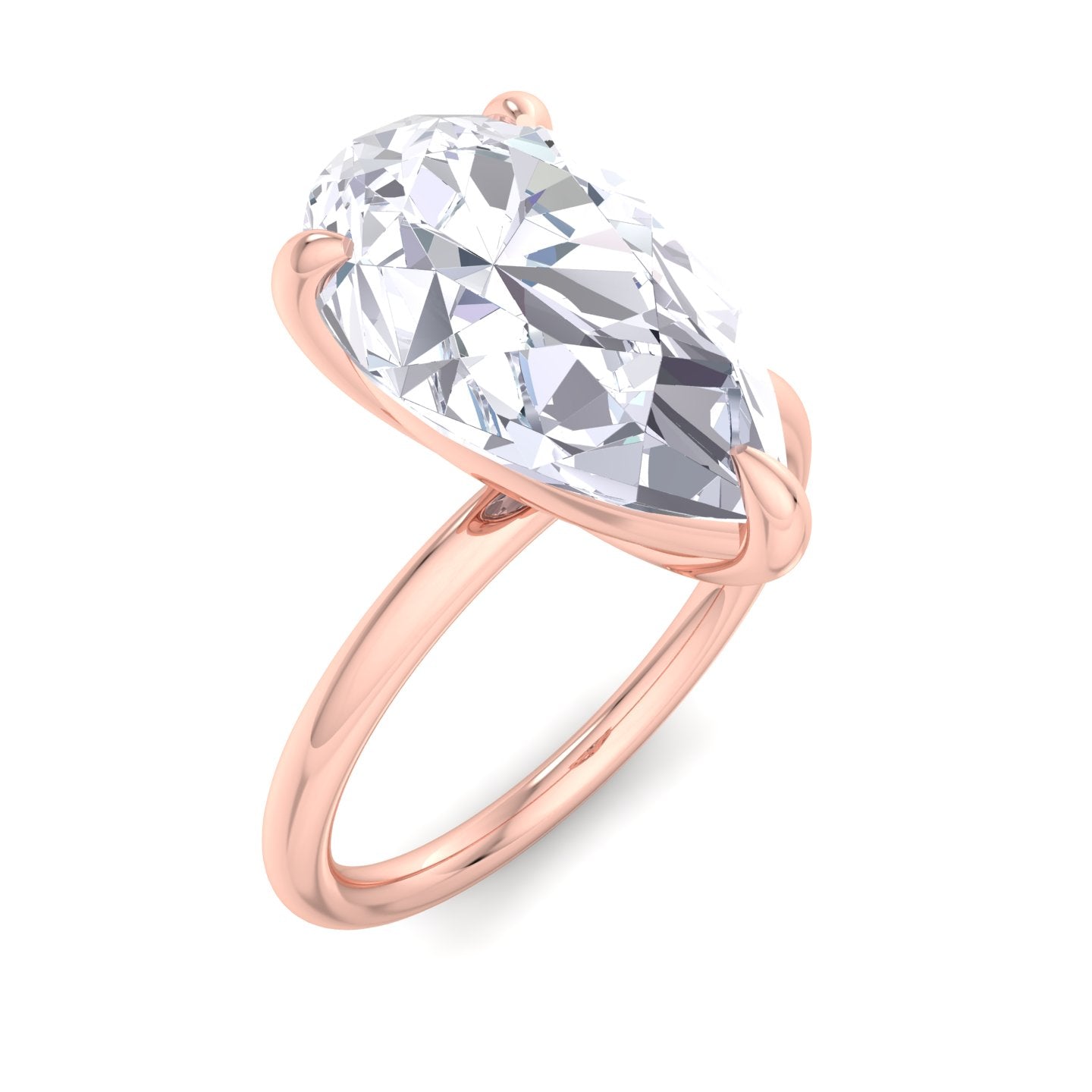 bague liberty en diamant poire 4 carats