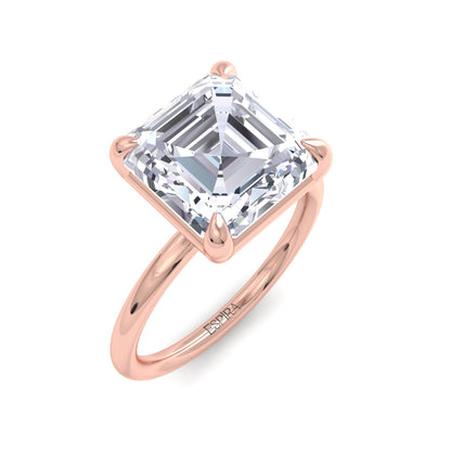 Bague Liberty avec diamant Asscher 4 carats
