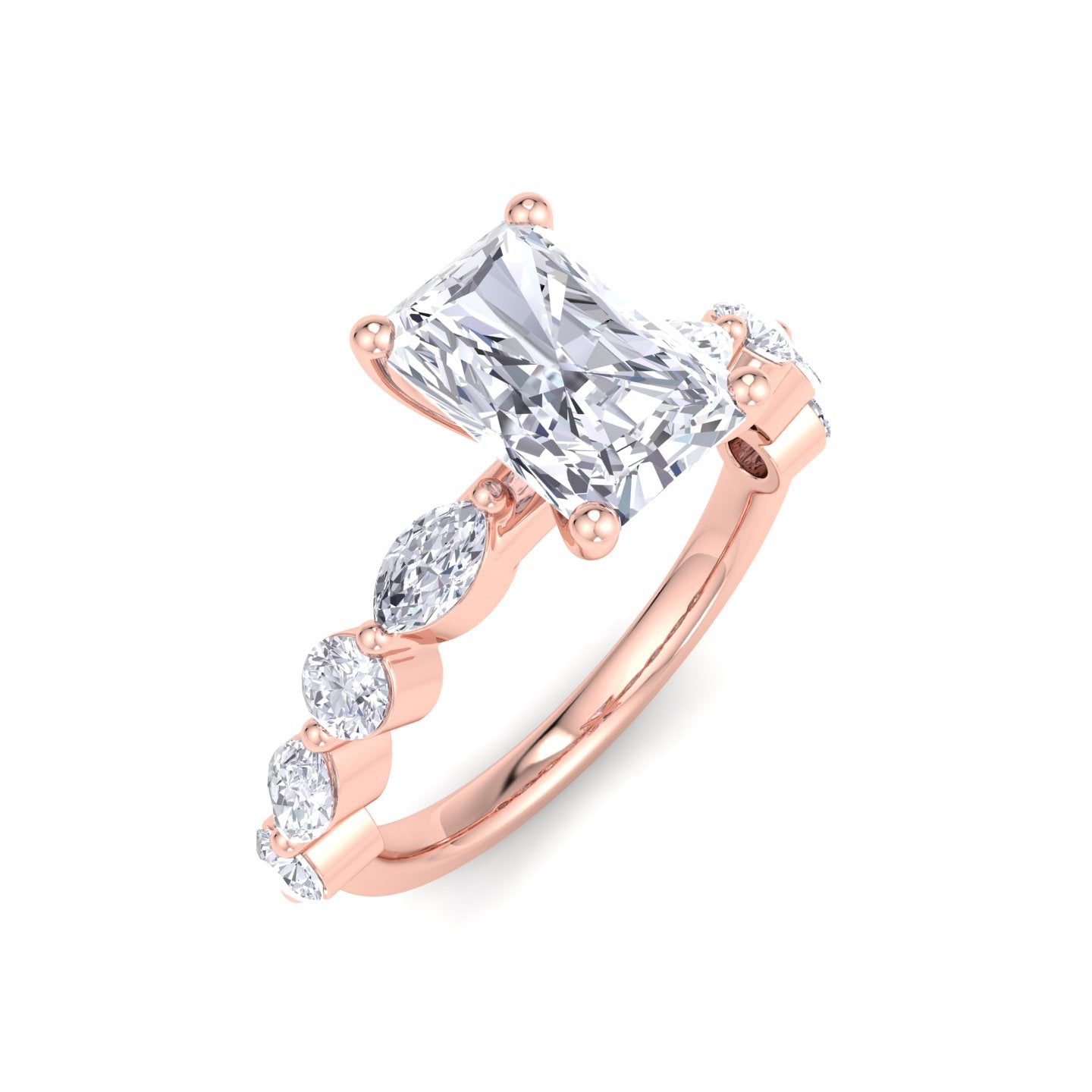 florence radiant diamond ring
