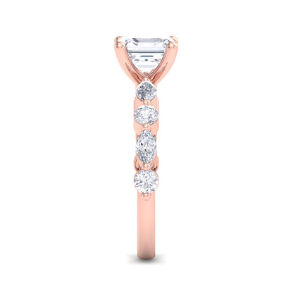 Florence Asscher Diamond Ring