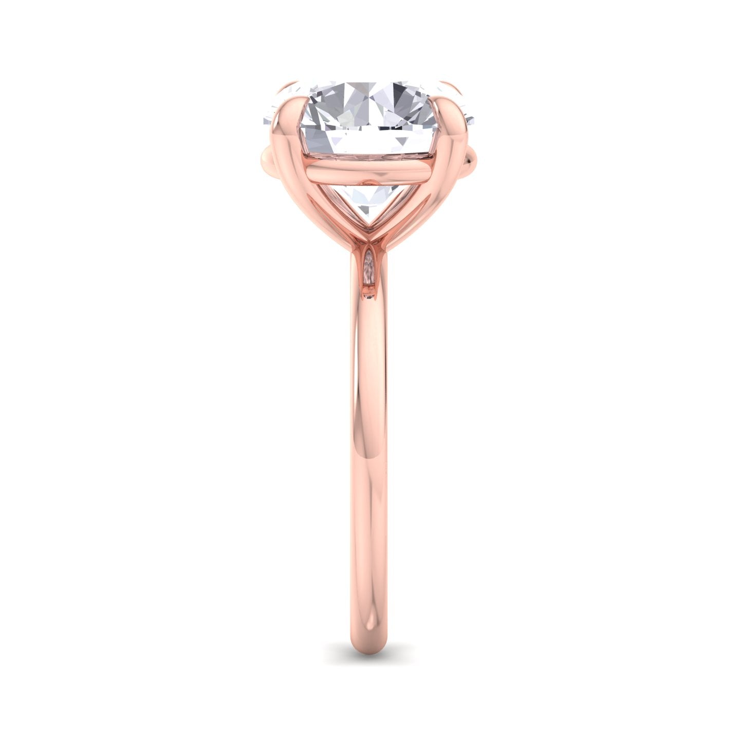 bague liberty en diamant rond de 4 carats