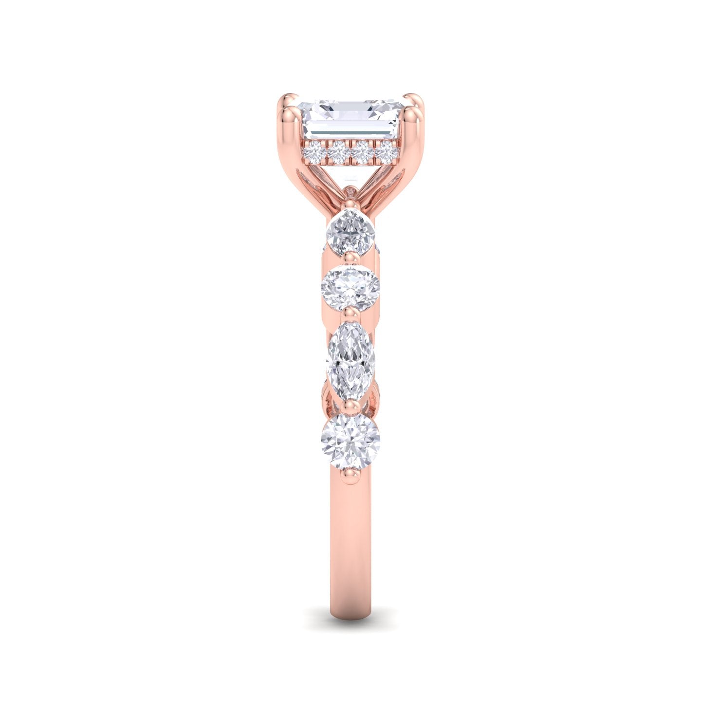 florence plus asscher diamond ring