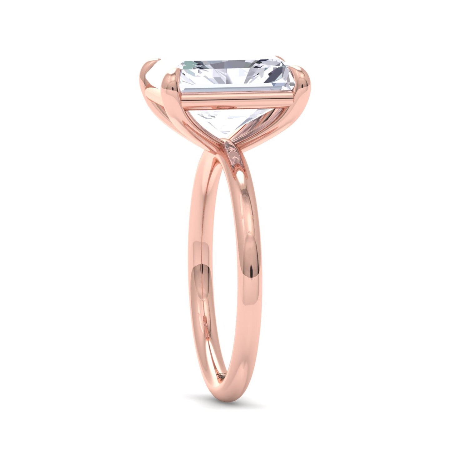 bague liberty avec diamant radiant de 4 carats