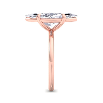 Bague Liberty en diamant marquise de 4 carats