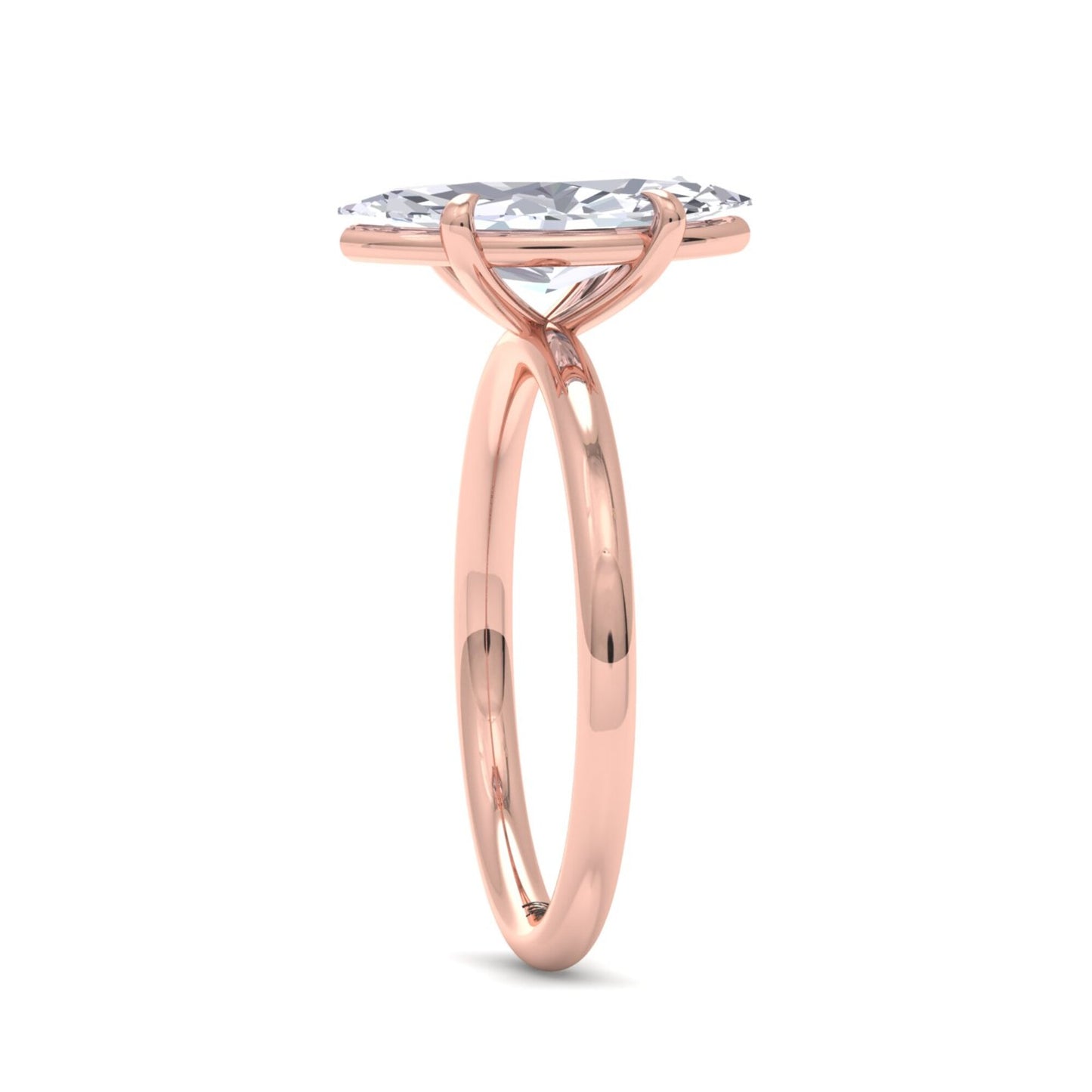 bague liberty avec diamant marquise de 2 carats