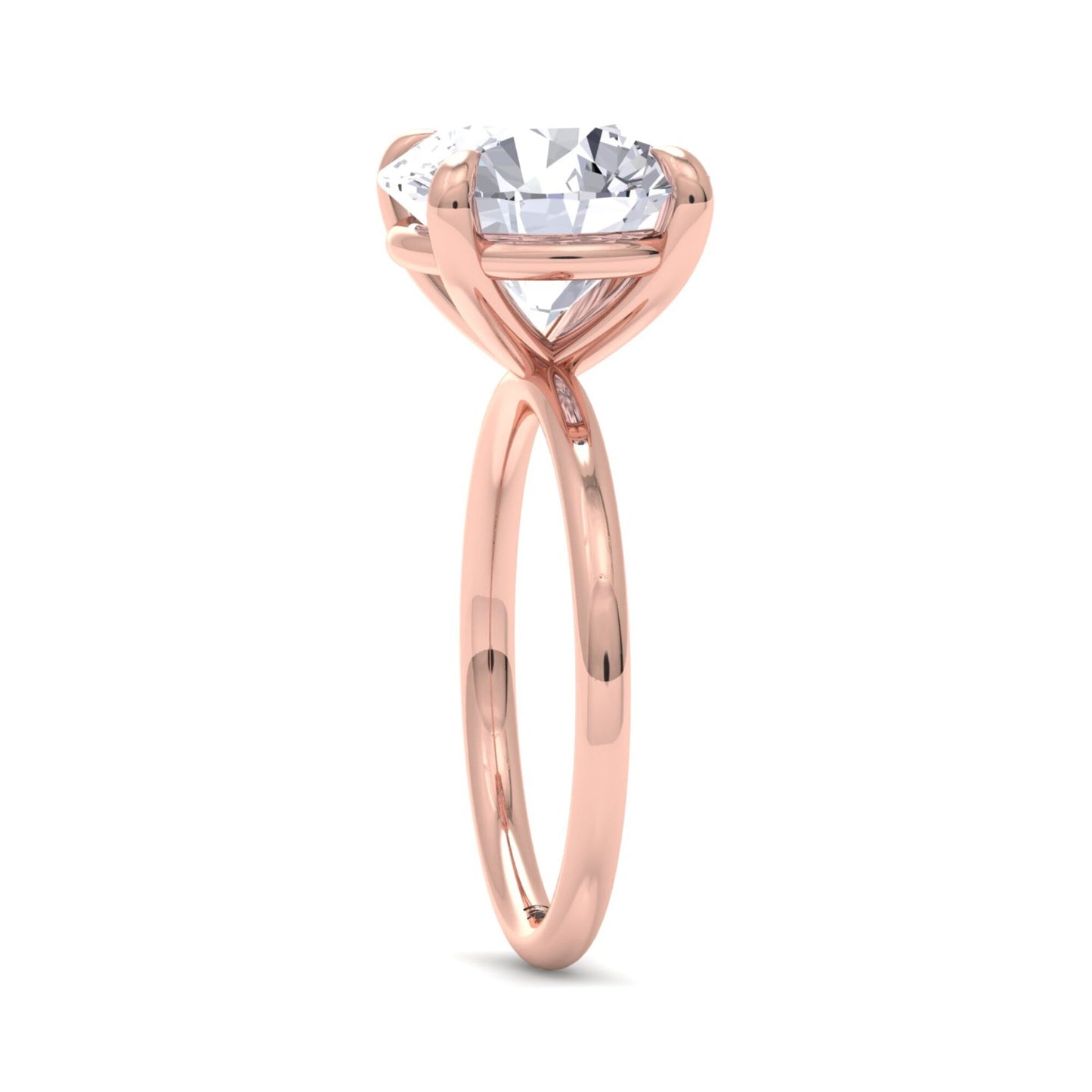 bague liberty en diamant rond de 4 carats