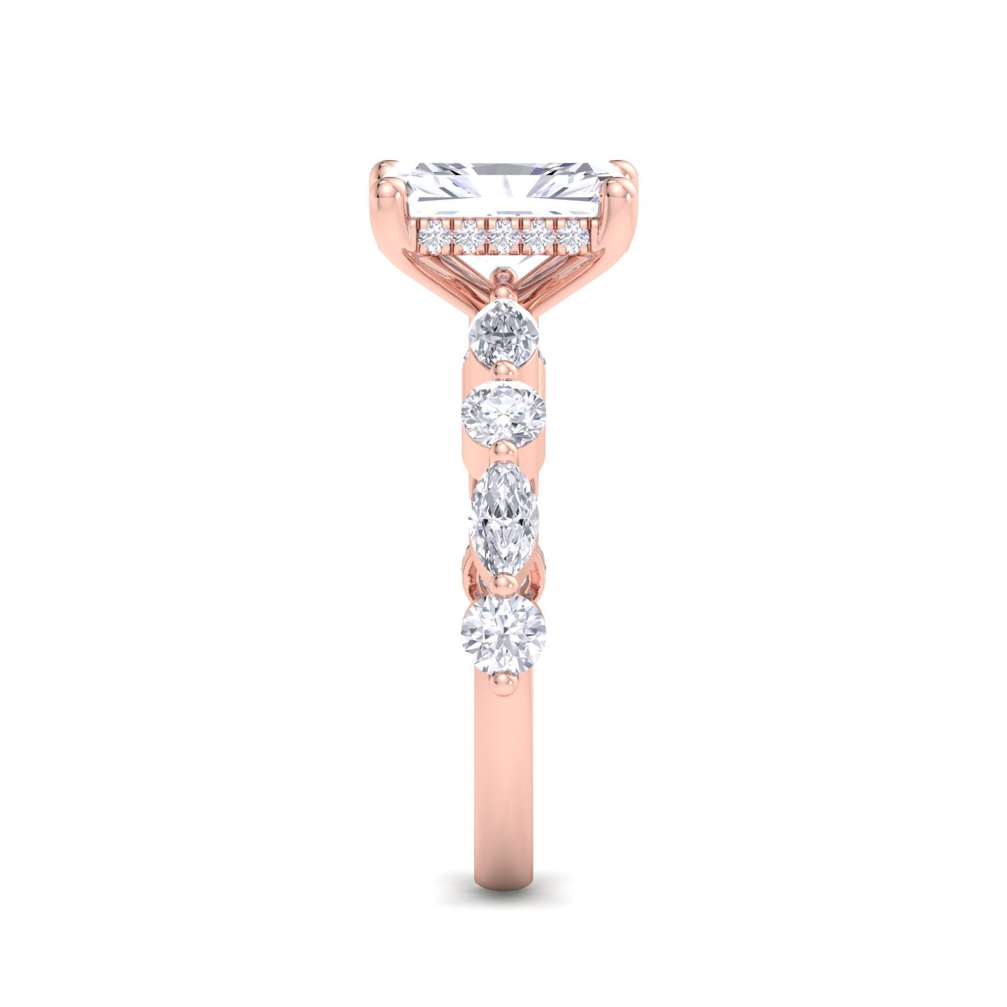 florence plus radiant diamond ring