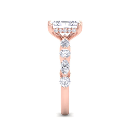 Florence Plus Radiant Diamond Ring