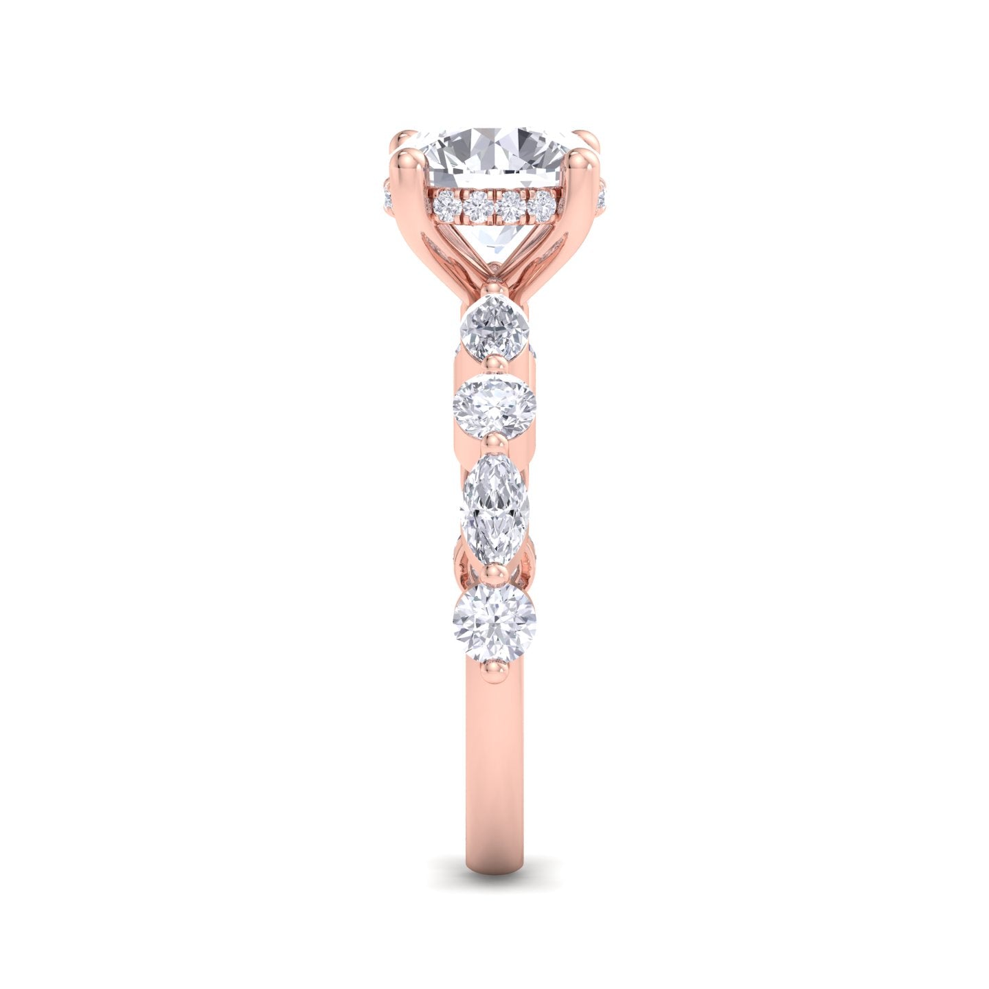 florence plus round diamond ring