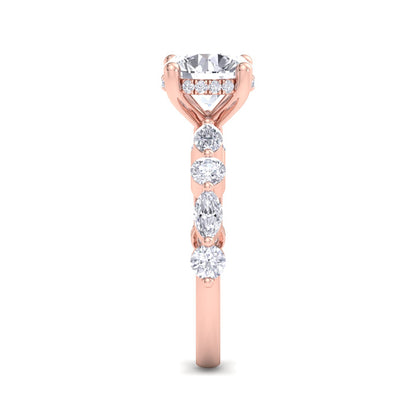 Florence Plus Round Diamond Ring