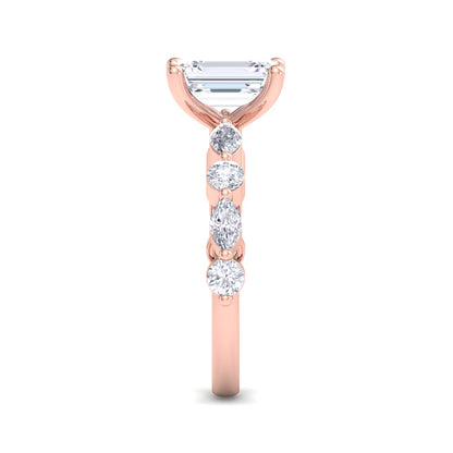 Florence Emerald Diamond Ring