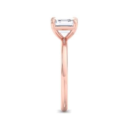 Bague Liberty avec diamant Asscher de 2 carats