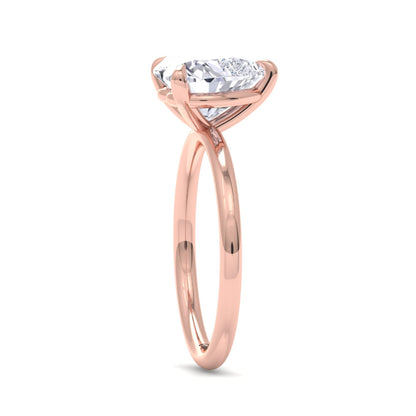 Bague Liberty en diamant 3 carats en forme de cœur