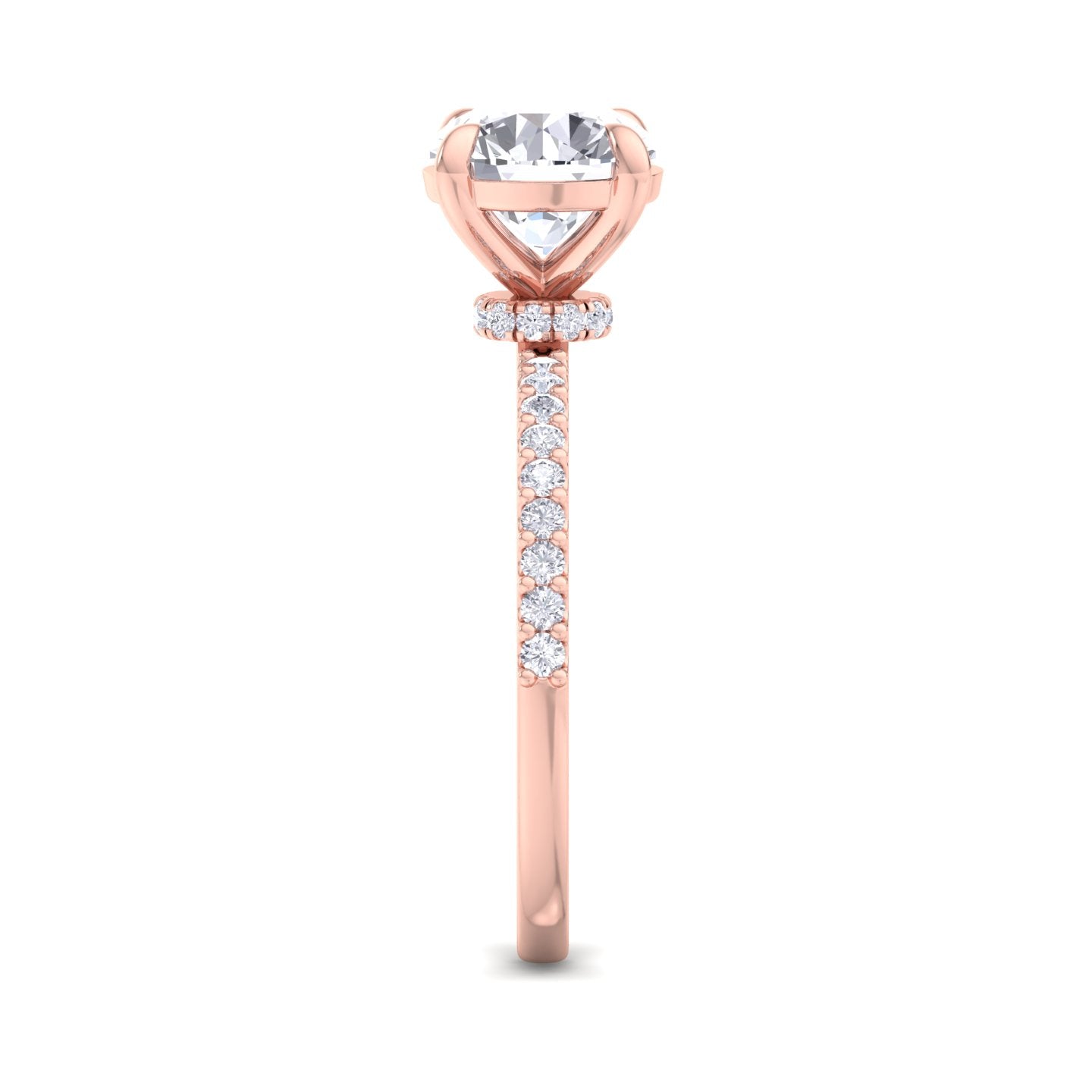 bague en diamant rond sundara 