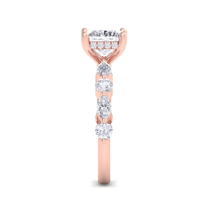 Florence Plus Princess Diamond Ring