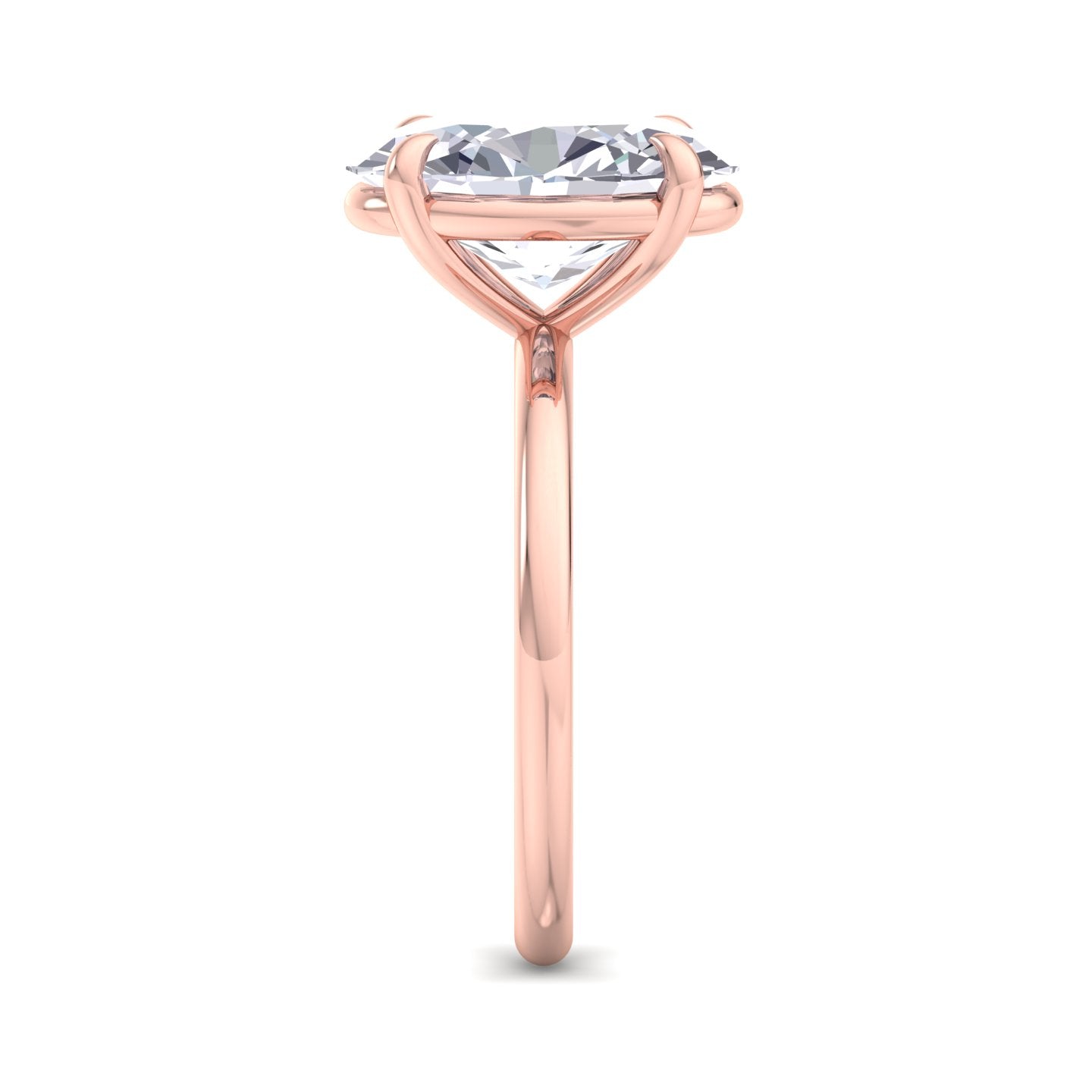 bague liberty avec diamant ovale de 4 carats