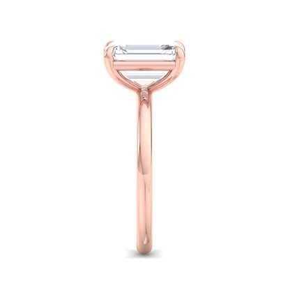 Bague Liberty avec diamant émeraude 3 carats