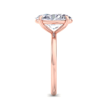 Bague Liberty avec diamant ovale de 3 carats