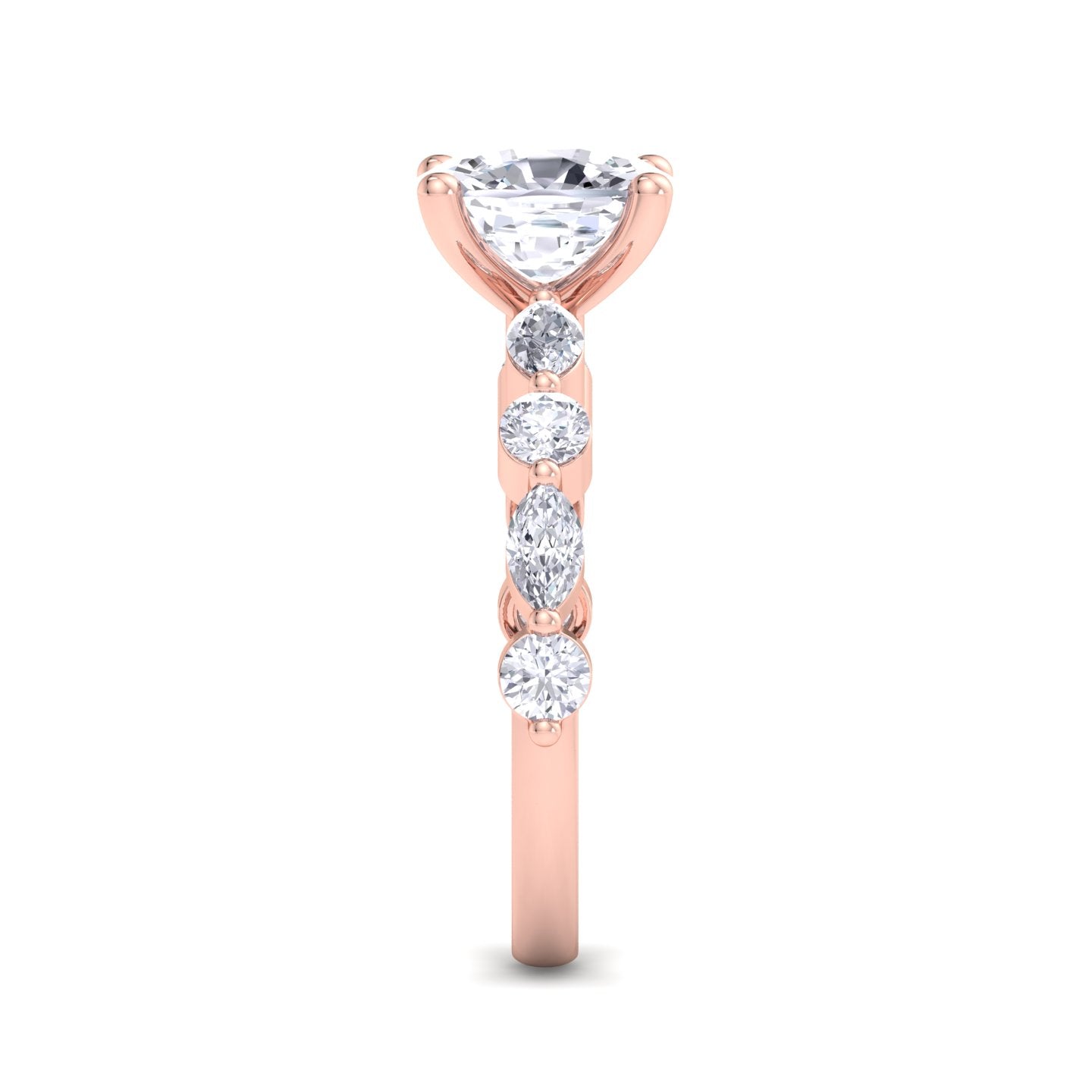 florence cushion diamond ring