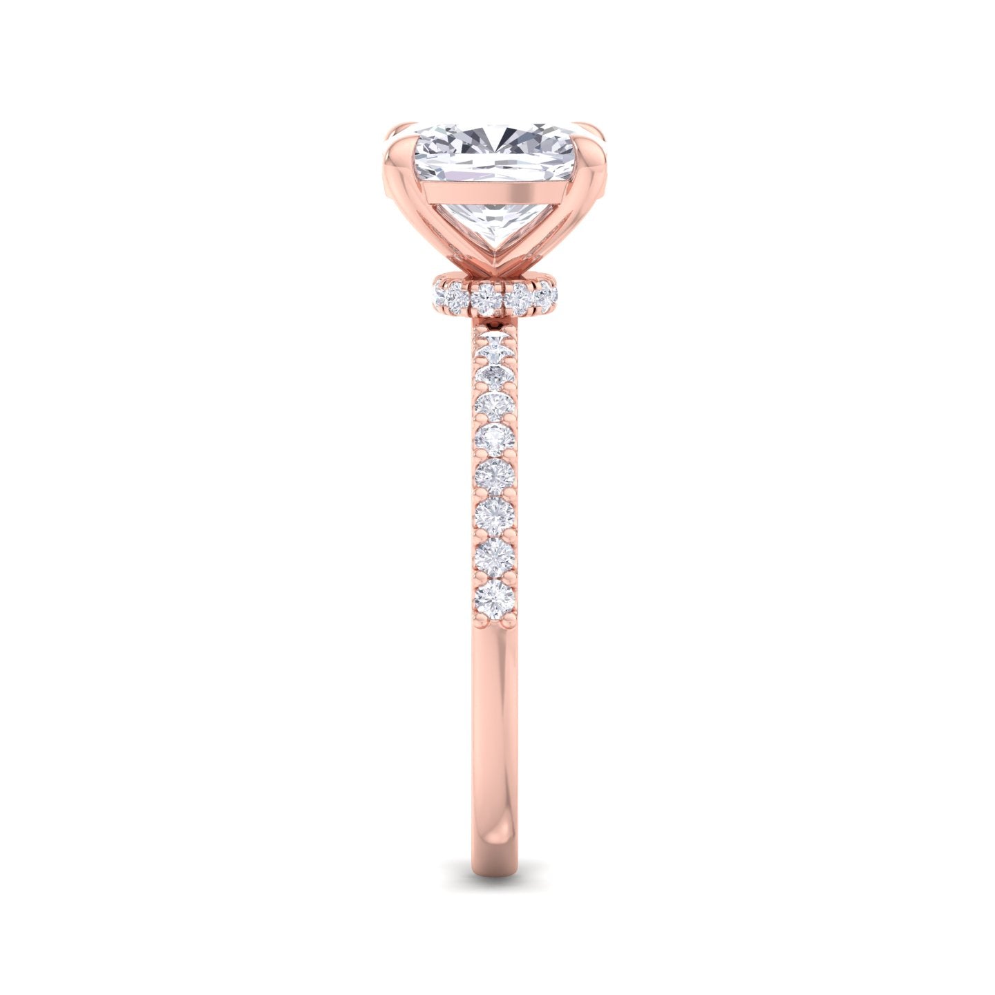 paradise cushion diamond ring
