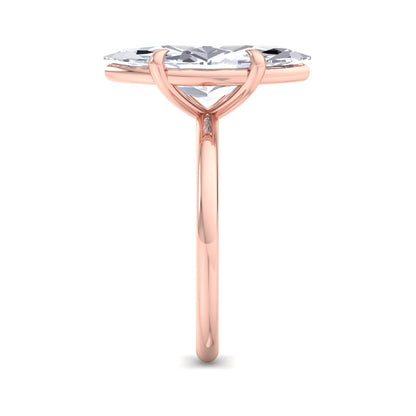 Bague Liberty en diamant marquise de 4 carats