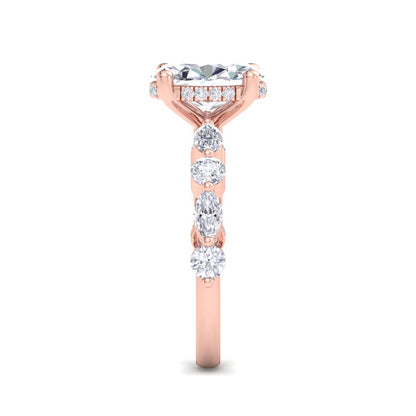 Florence Plus Oval Diamond Ring