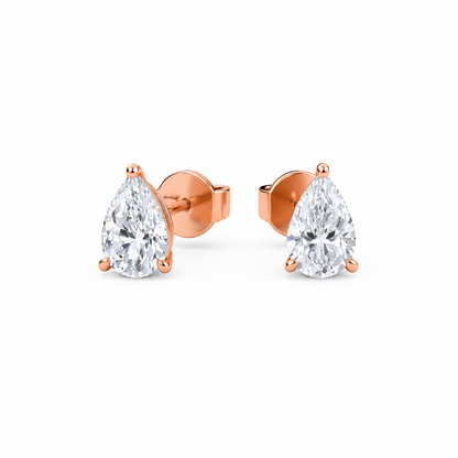 Boucle d'oreille Liberty en diamant rond 1 carat (0,5+0,5)