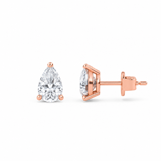 Liberty 2 Carat (1+1) Pear Diamond Earring