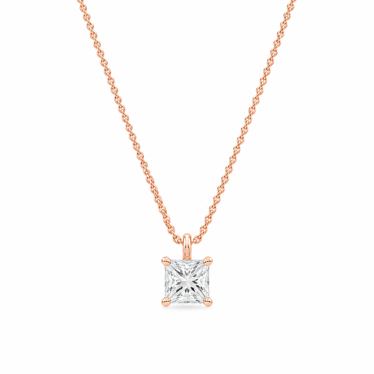 liberty 2 carat princess diamond pendant (chain sold separately)