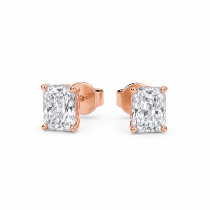 Boucle d'oreille Liberty en diamant rond 2 carats (1+1)