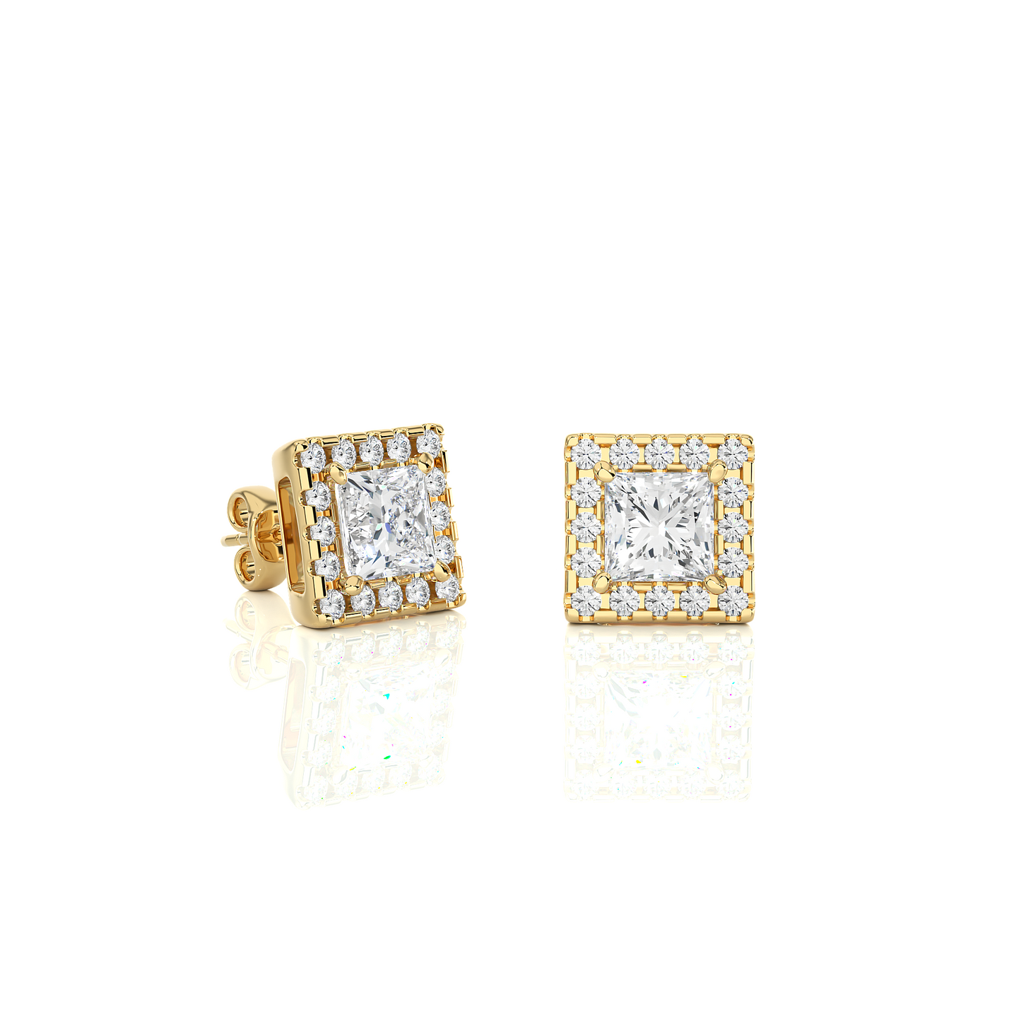 breeze princess diamond earrings