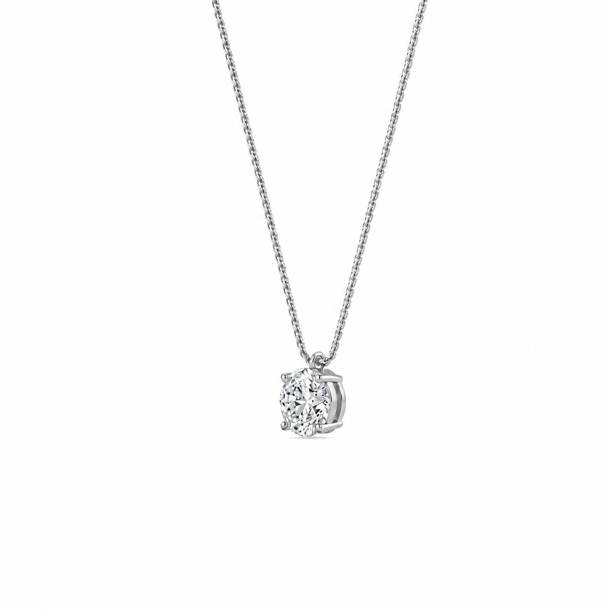 liberty 4 carat round diamond pendant (chain sold separately)