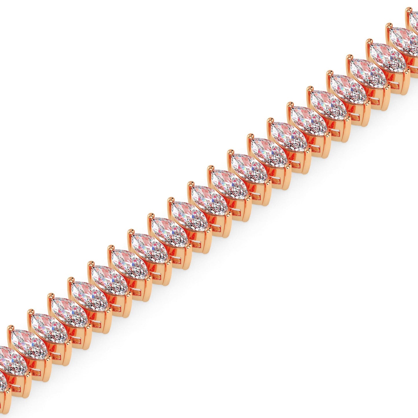 echobond marquise diamond bracelet
