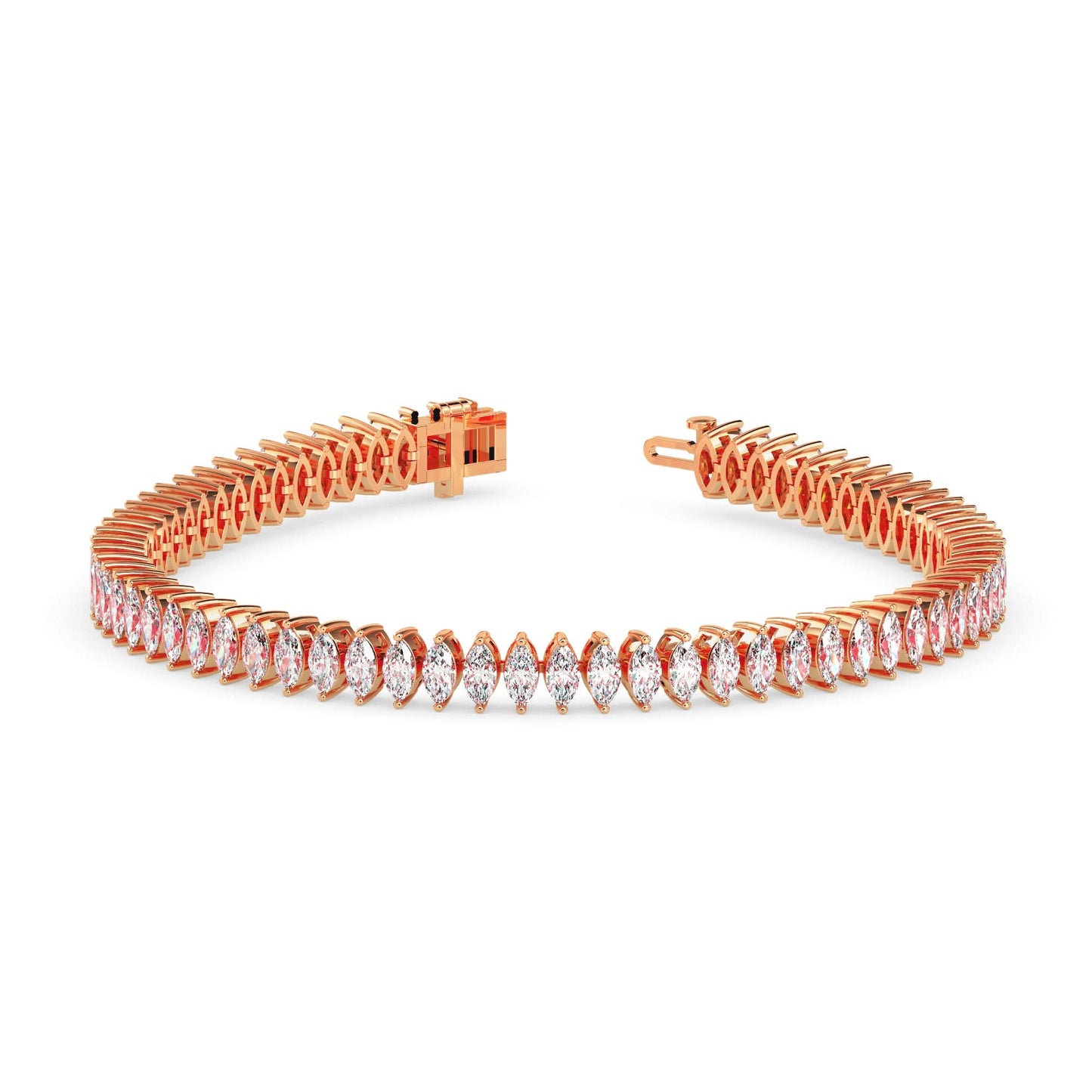 echobond marquise diamond bracelet