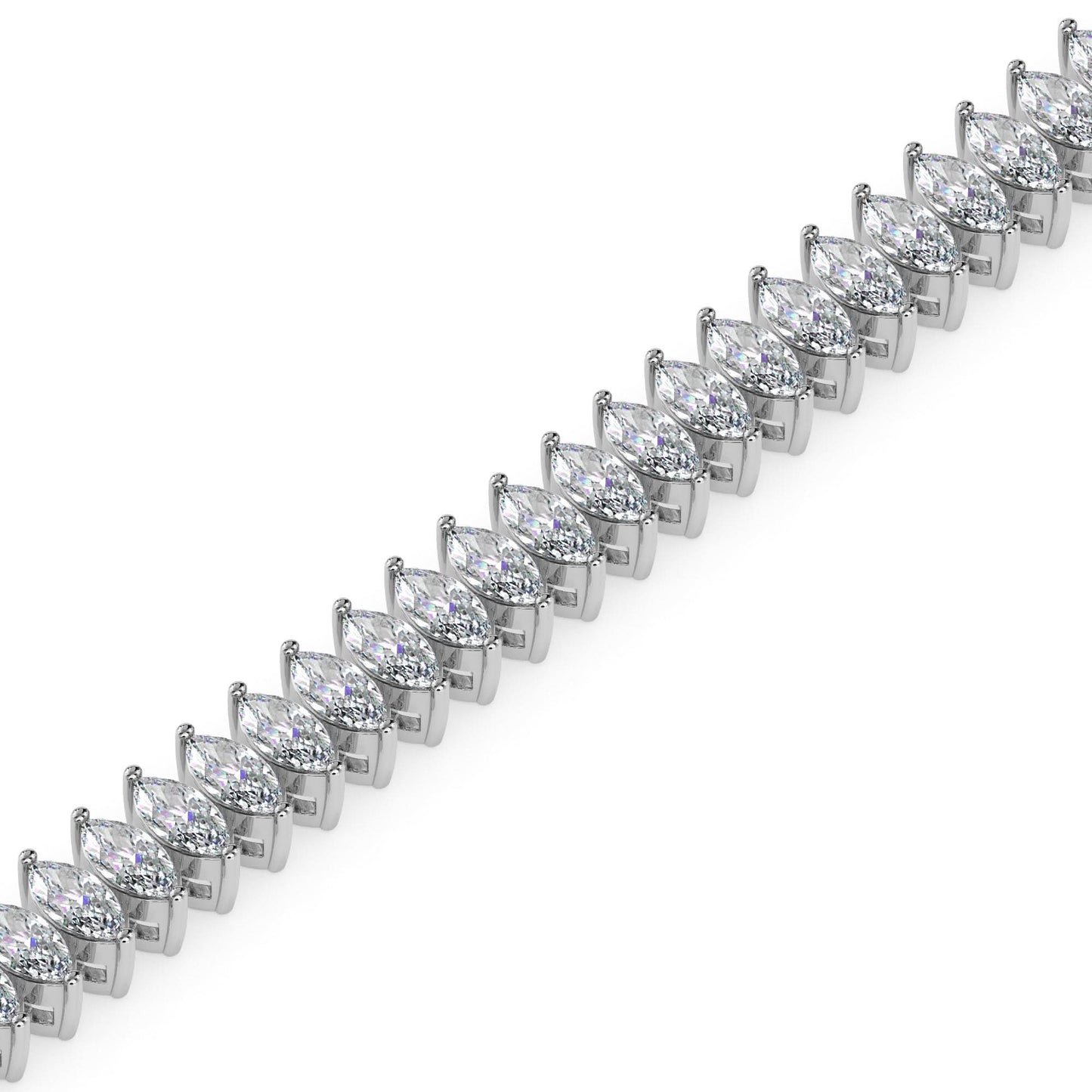 echobond marquise diamond bracelet