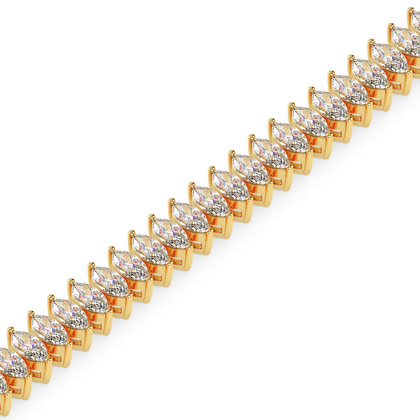 echobond marquise diamond bracelet