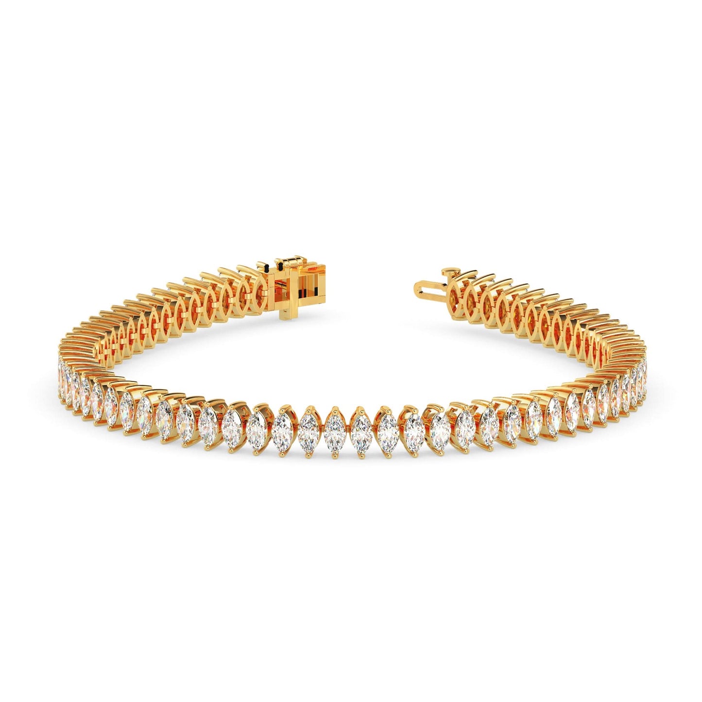 echobond marquise diamond bracelet