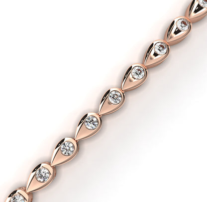 Radiant Teardrop Diamond Bracelet