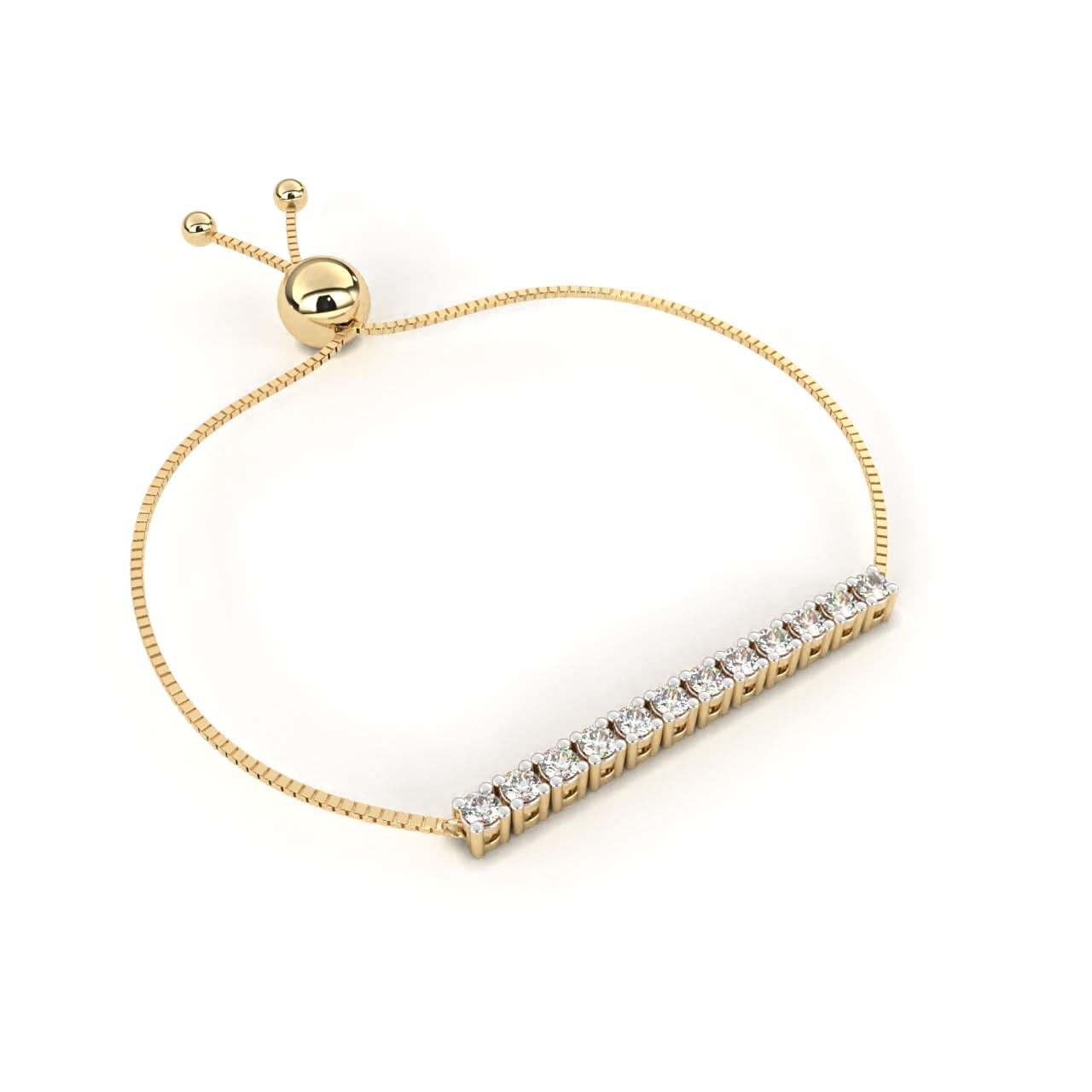 lustre line diamond bracelet