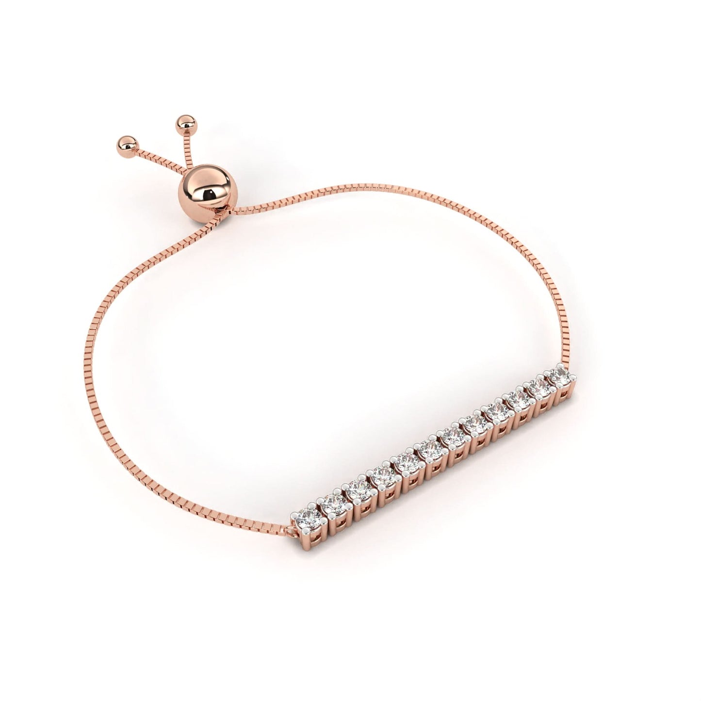 lustre line diamond bracelet