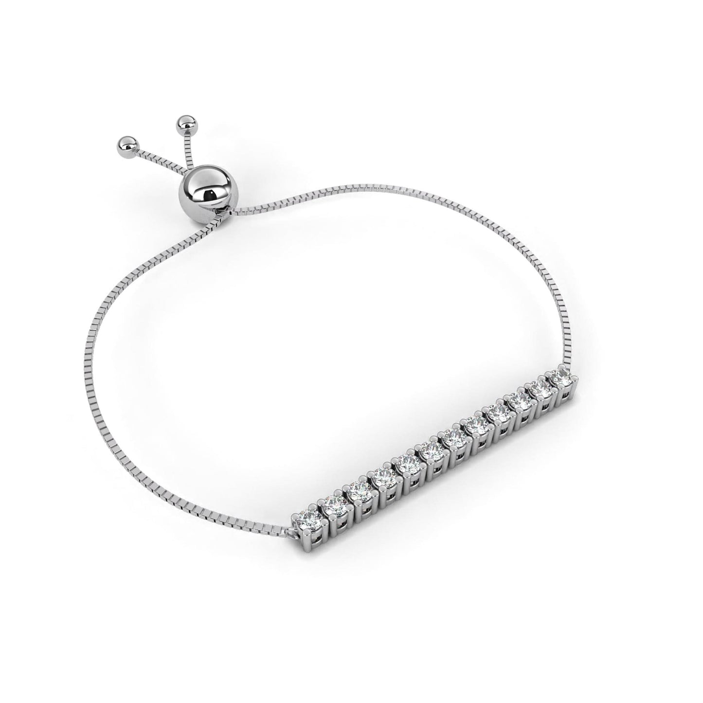 lustre line diamond bracelet